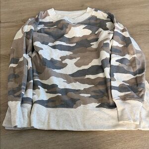 Camo Crewneck Sweatshirt - Taupe/Gray
